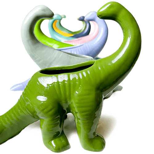 Dinosaur Ceramic Indoor Plant Pot Kits