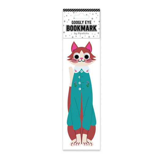 Purrfectly Poised Googly Eye Bookmark
