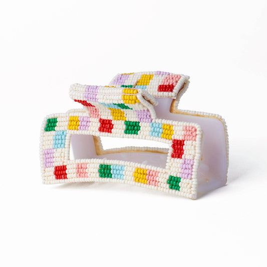 Lola Multi-Color Checked Claw Light-Check Wholesale