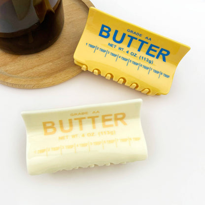 Butter Shaped Hair Claw Clip, Creative Food Hair Clip