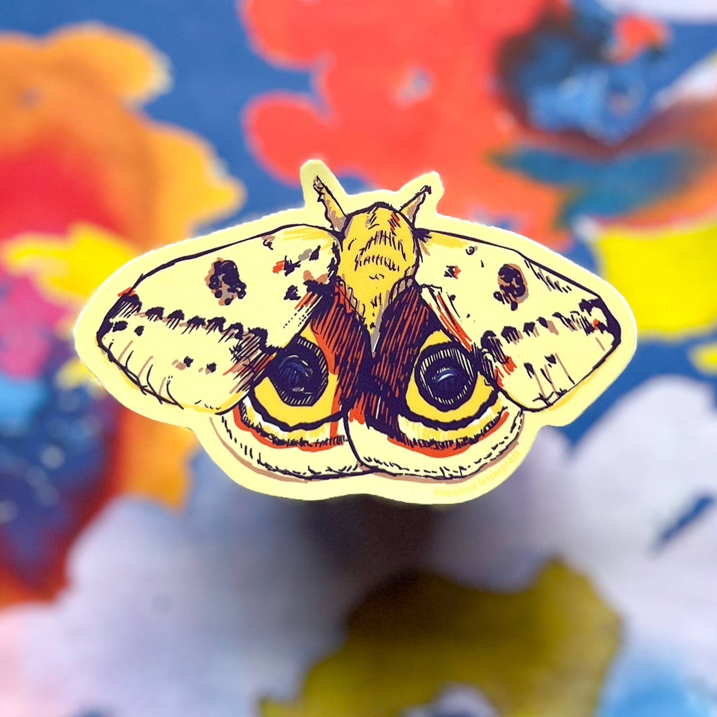 Io moth sticker
