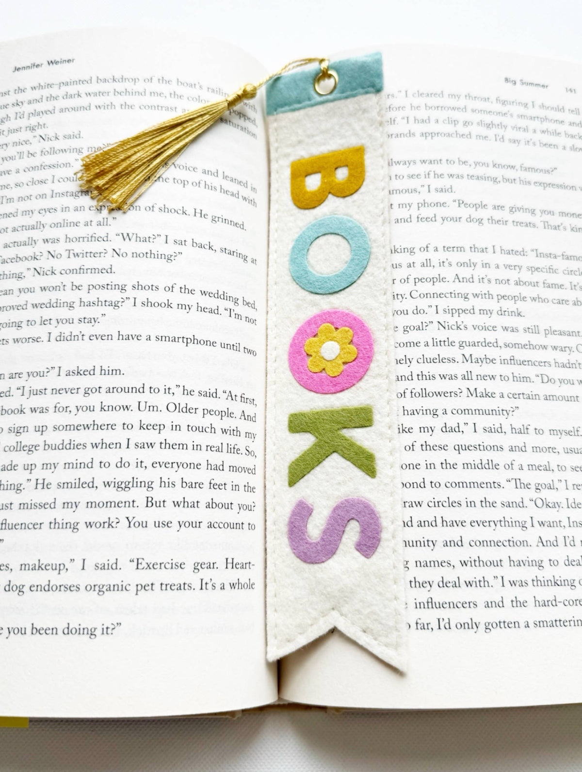 Books Flag Bookmark (Pastel) 