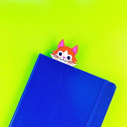 Purrfectly Poised Googly Eye Bookmark