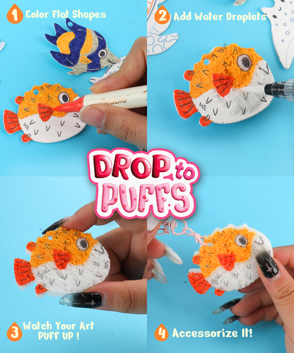 “Drop to Puff” 3D Sponge Art Kit