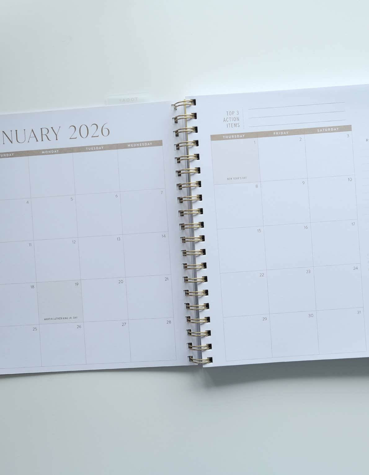 2026 Fullsize Softcover Planner, Primary Blooms