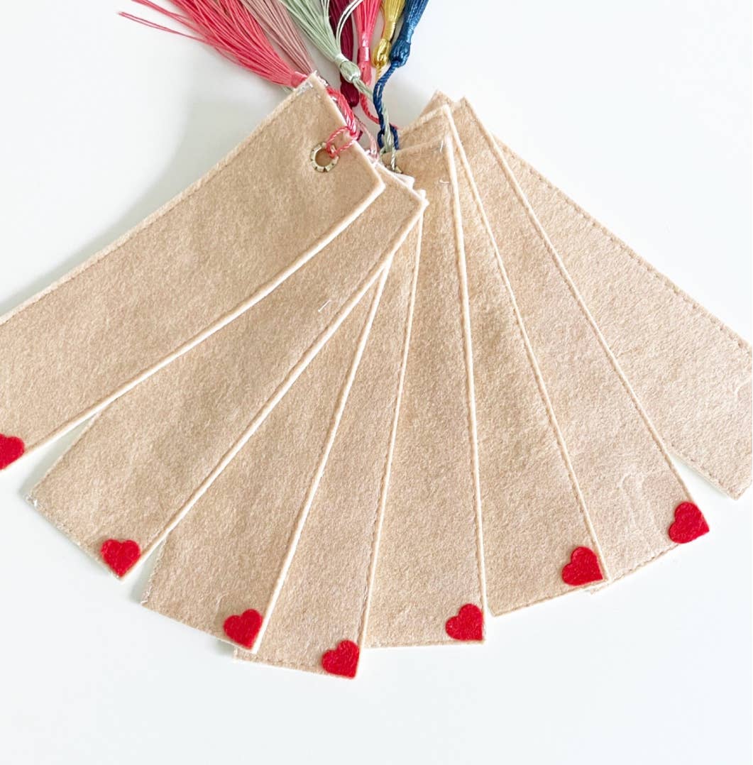 Hello Lovely Felt Bookmark