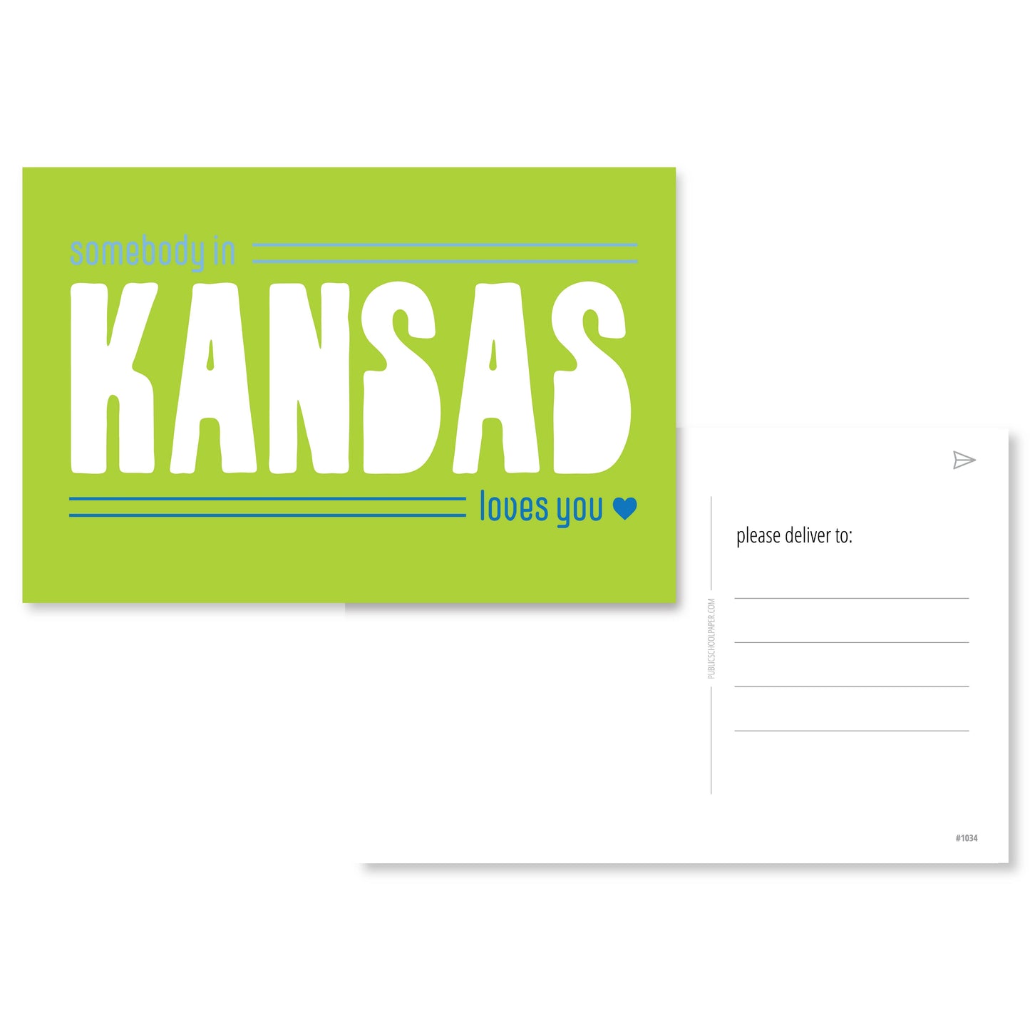 Somebody In Kansas Loves You Post Card Set