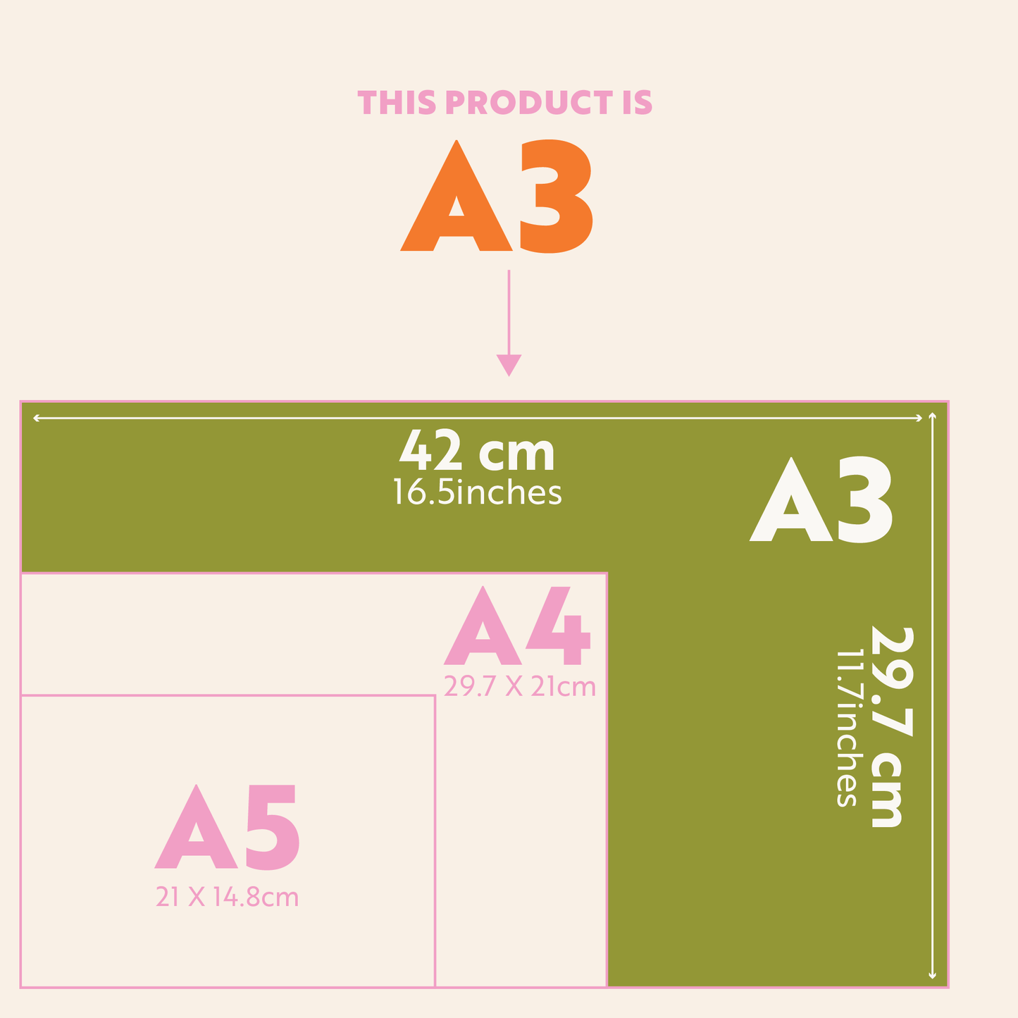 Large A3 Magnetic Weekly Planner | Rainbow Arches | Fridge Magnet Planner