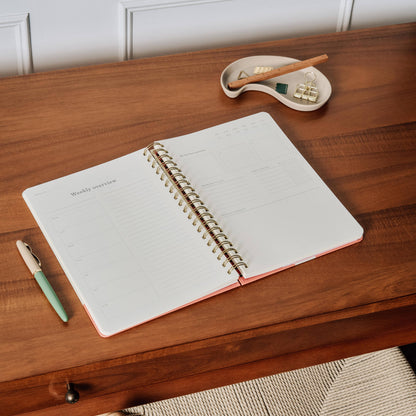 Daily Planner, Undated, Hardcover B5 Spiral - Gradient Orb