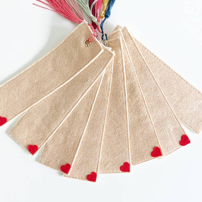 Fall Flowers Felt Bookmark 