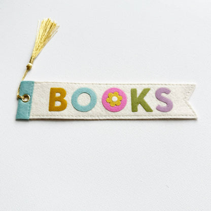 Books Flag Bookmark (Pastel) 