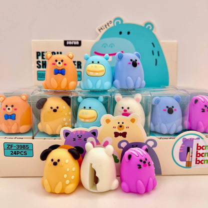 33319 ROUND ANIMALS PENCIL SHARPENER-24
