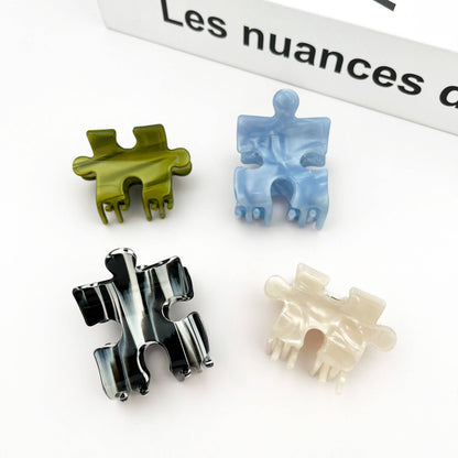Acetate Puzzle Shape Hair Claw Clip