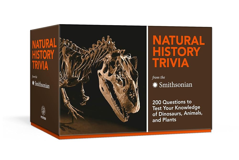 Natural History Trivia from the Smithsonian: Trivia Cards: 200 Questions to Test Your Knowledge of Dinosaurs, Animals, and Plants cover image