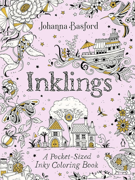 Inklings: A Pocket-Sized Inky Coloring Book cover image