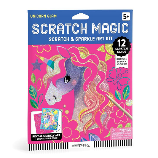 Unicorn Glam Scratch & Sparkle Art Activity Kit cover image