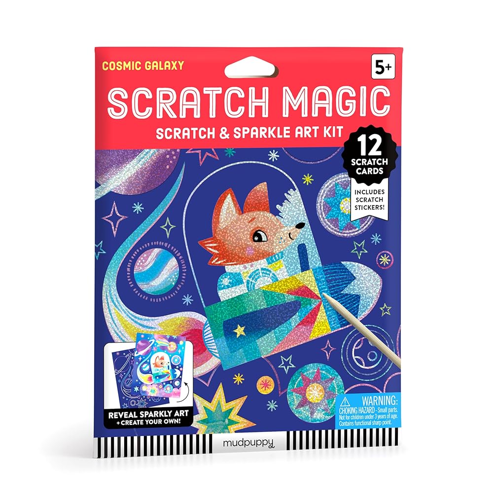 Cosmic Galaxy Scratch & Sparkle Art Activity Kit cover image