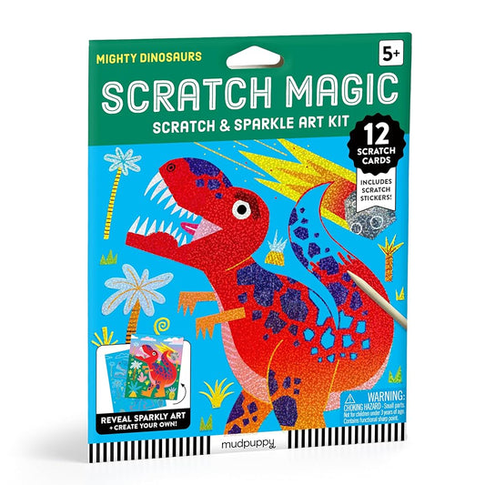 Mighty Dinosaurs Scratch Magic: Scratch & Sparkle Art Kit cover image