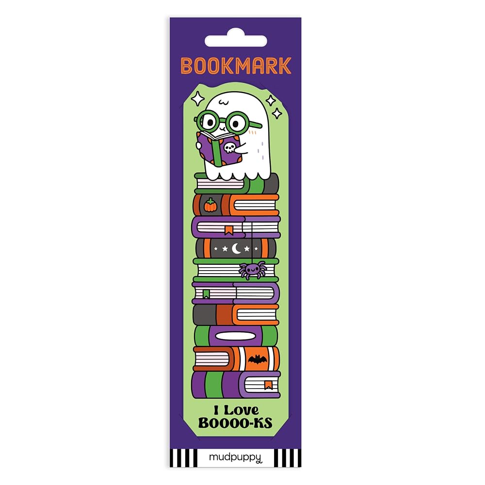 I Love BOOOO-KS Ghost Bookmark cover image