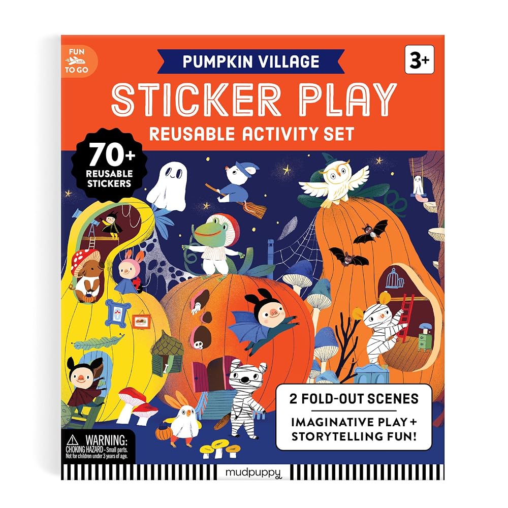 Pumpkin Village Sticker Play Reusable Activity Set cover image