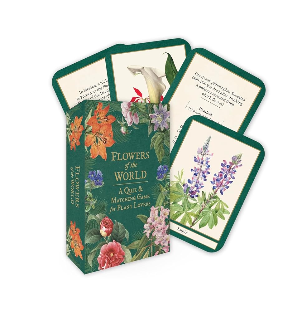 Flowers of the World: A Matching and trivia game for plant lovers cover image