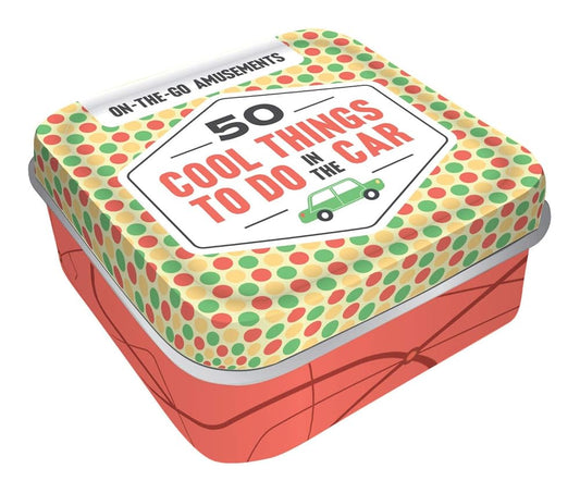 Chronicle Books On-The-Go Amusements: 50 Cool Things to Do in The Car: (Screen-Free Boredom Busters for Summer Travel, Activity Ideas for Family Road Trips) cover image