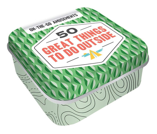 Chronicle Books On-The-Go Amusements: 50 Great Things to Do Outside: (Screen-Free Boredom Busters for Summer Days or School Holidays, Activity Ideas for Family Fun Together) cover image