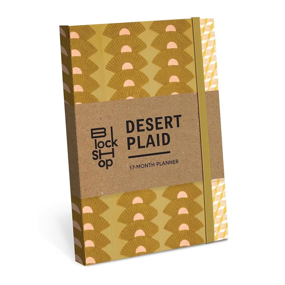 From the Block Shop Studio: Desert Plaid 17-Month Planner (Block Shop Gift Collection) cover image