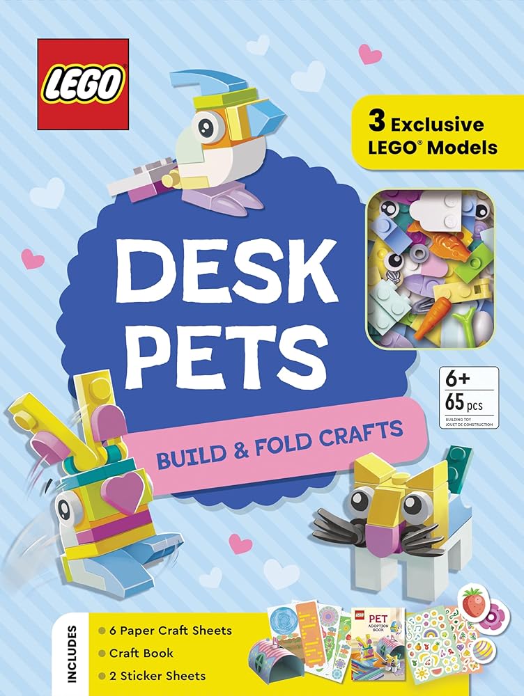 LEGO® Desk Pets: Build & Fold Crafts cover image