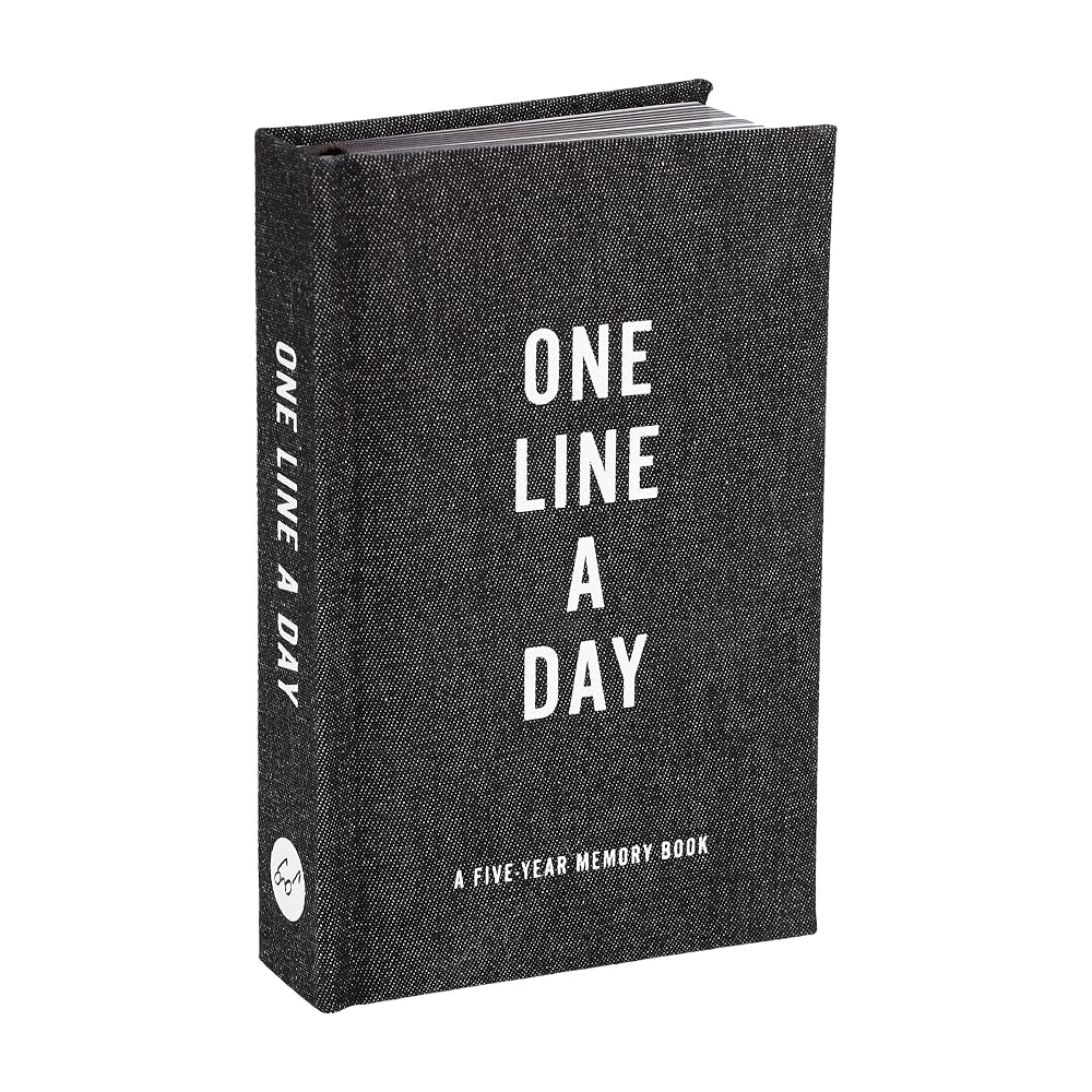 Black Canvas One Line a Day: A Five-Year Memory Book cover image