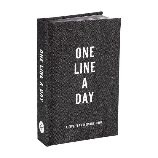 Black Canvas One Line a Day: A Five-Year Memory Book cover image
