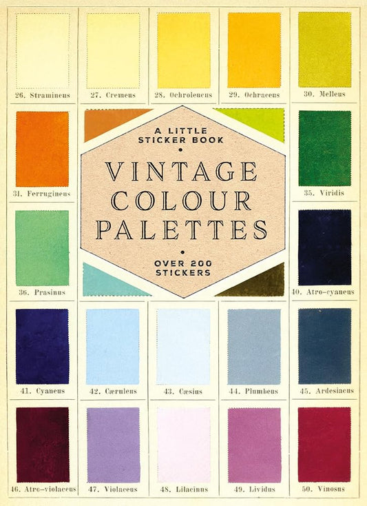 Vintage Color Palettes: A Little Sticker Book cover image