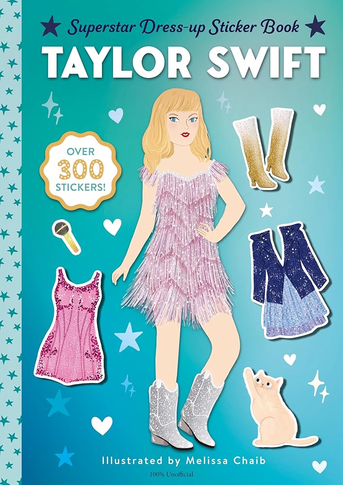 Taylor Swift Superstar Dress-Up Sticker Book: Over 300 Stickers! (Superstar Dress-Up Sticker Books) cover image