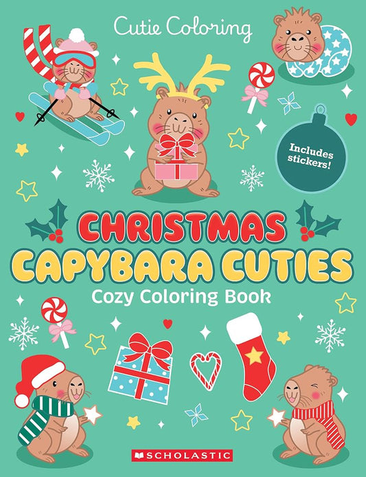 Capybara Christmas Cuties (Color & Chill) (Cutie Coloring) cover image