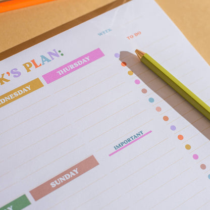A4 Weekly Planner Pad with Habit Tracker | You Got This