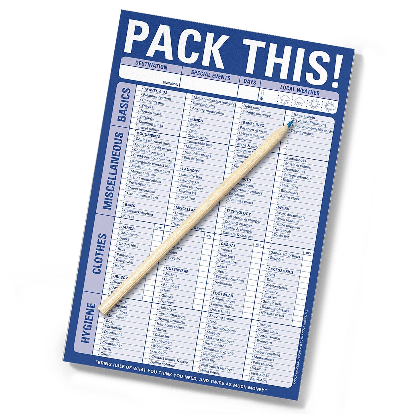 Pack This! Pad (Blue)