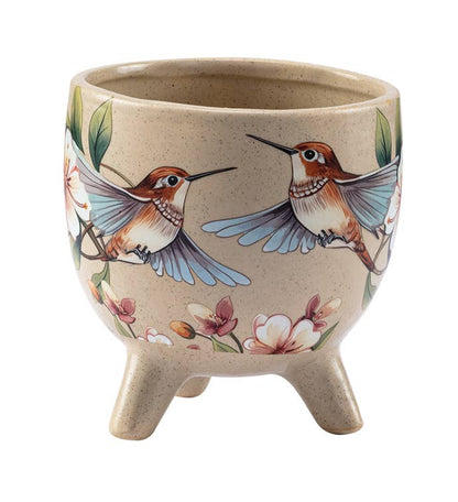 Rufous Hummingbird Footed Planter  #22742