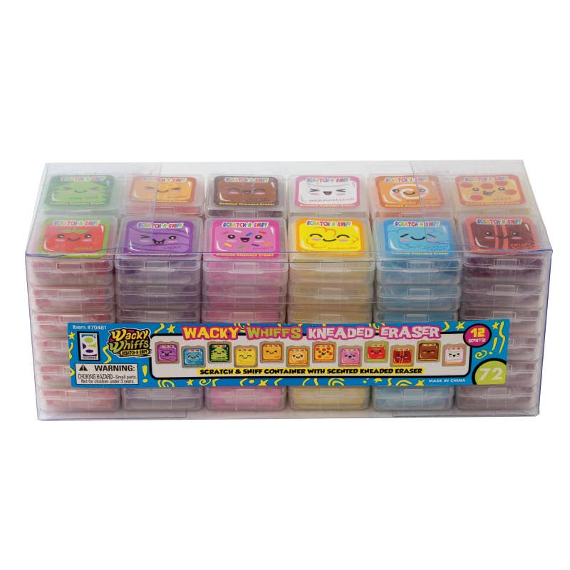 Wacky Whiffs Scented Kneaded Eraser 72/dsp