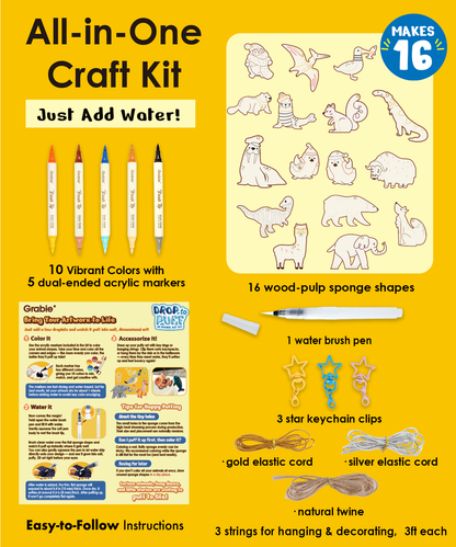 “Drop to Puff” 3D Sponge Art Kit