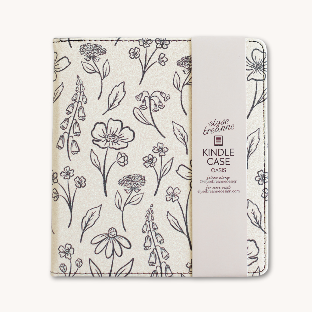 Pressed Floral Kindle Case | Bookish & Reading