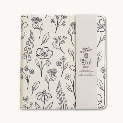 Pressed Floral Kindle Case | Bookish & Reading