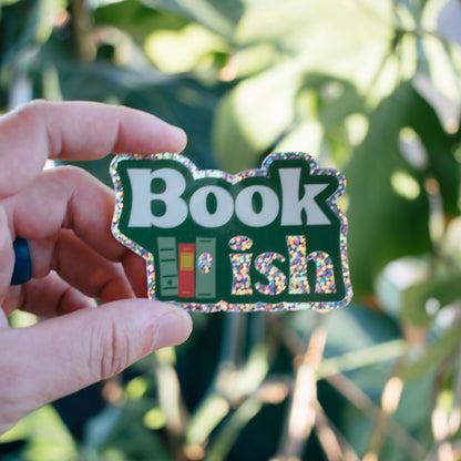 Bookish Glitter Sticker