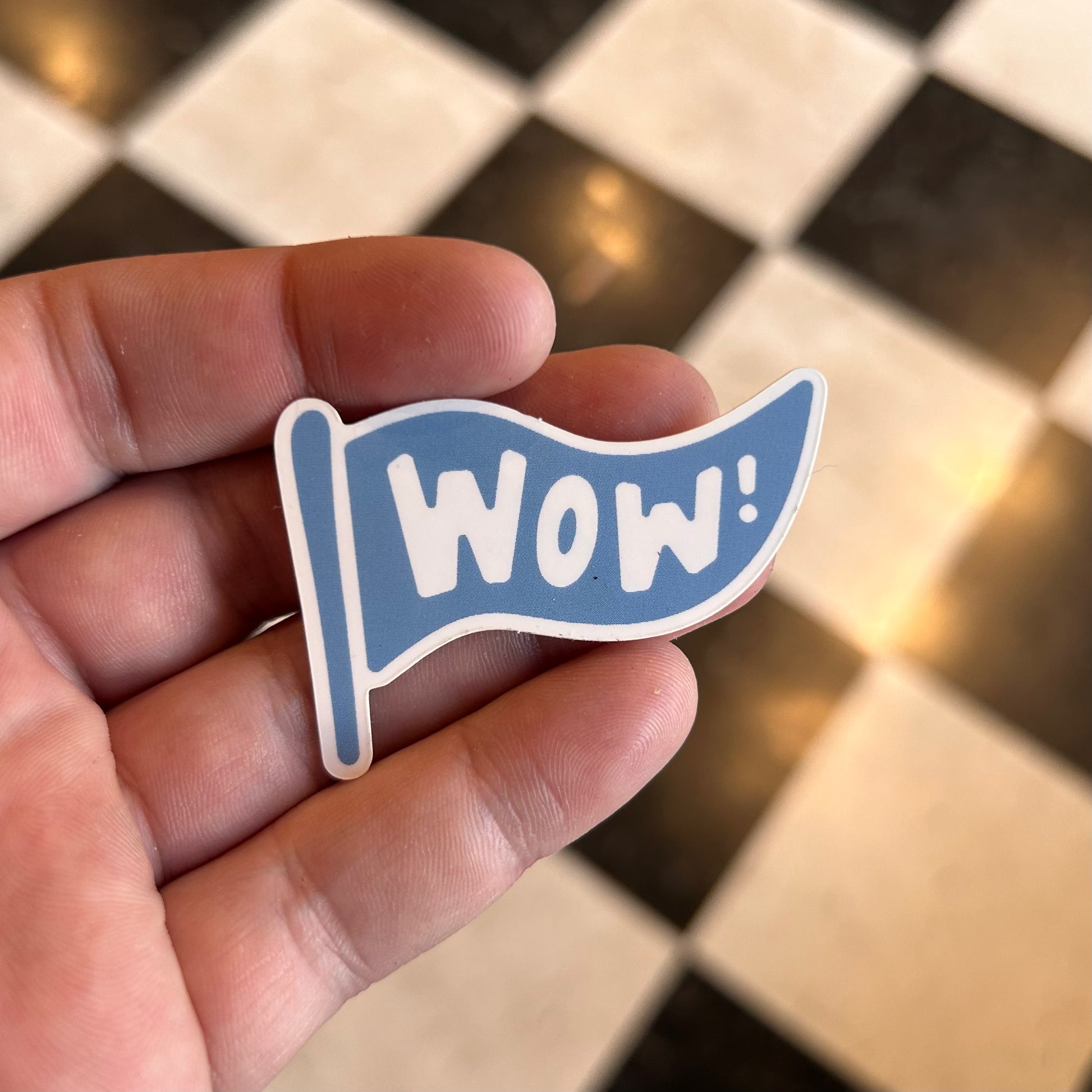 Simple Wow Sticker WOW! Pennant Sticker – Monstera's Books