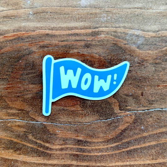 WOW! Pennant Sticker