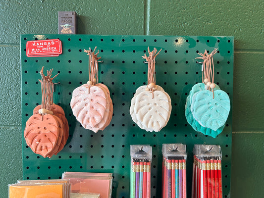 Clay Monstera Leaf Ornaments