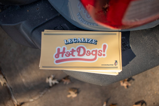 Legalize Hot Dogs Bumper Sticker