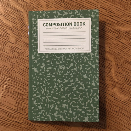Mini Composition Notebook - with Stickers