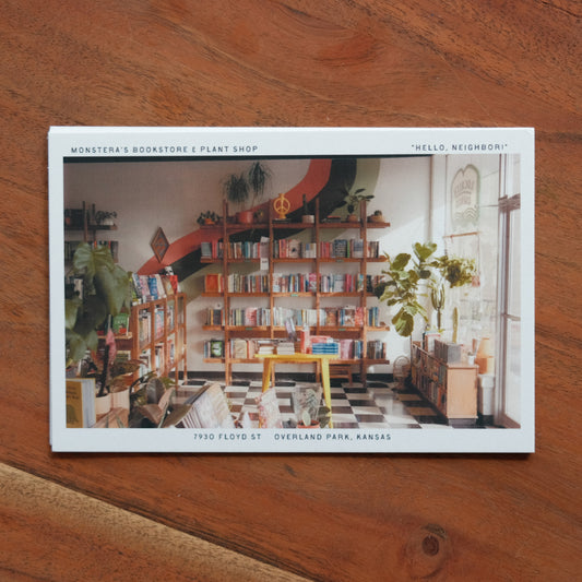 Postcard - Bookshelves