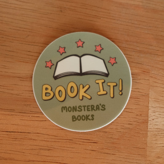 Book It - Circle Sticker