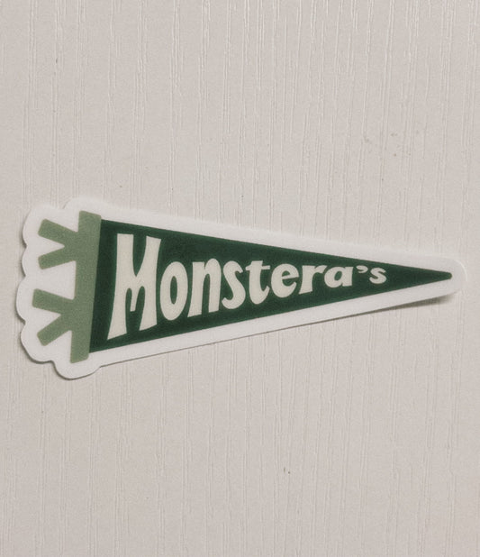 Monstera's Pennant Sticker
